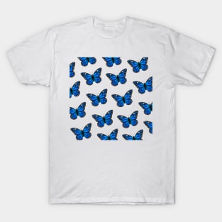 Monarch Butterfly - Blue T-Shirt